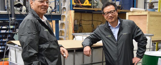 Larry Reaugh and Norman Chow at Kemetco Labs
