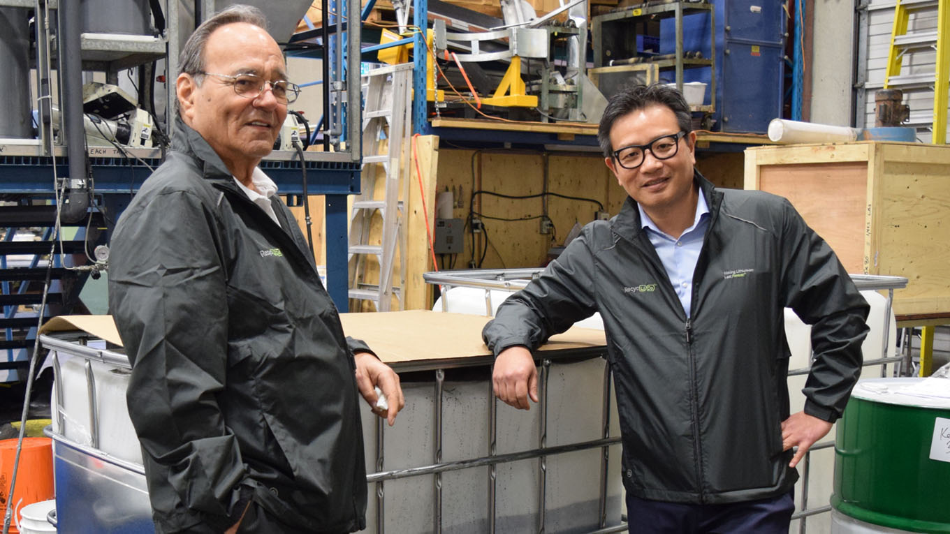 Larry Reaugh and Norman Chow at Kemetco Labs